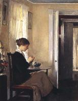 Tarbell, Edmund Charles - Josephine Knitting